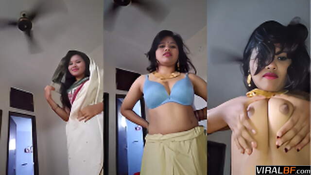 Bengali Saree Queen’s Hardcore Strip Tease And Dirty MasturbationI