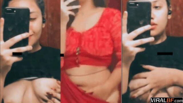 Desi GF’s Pink Saree Hardcore Fingering Orgasm